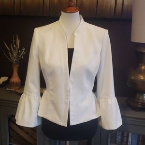 White House Black Market cream blazer